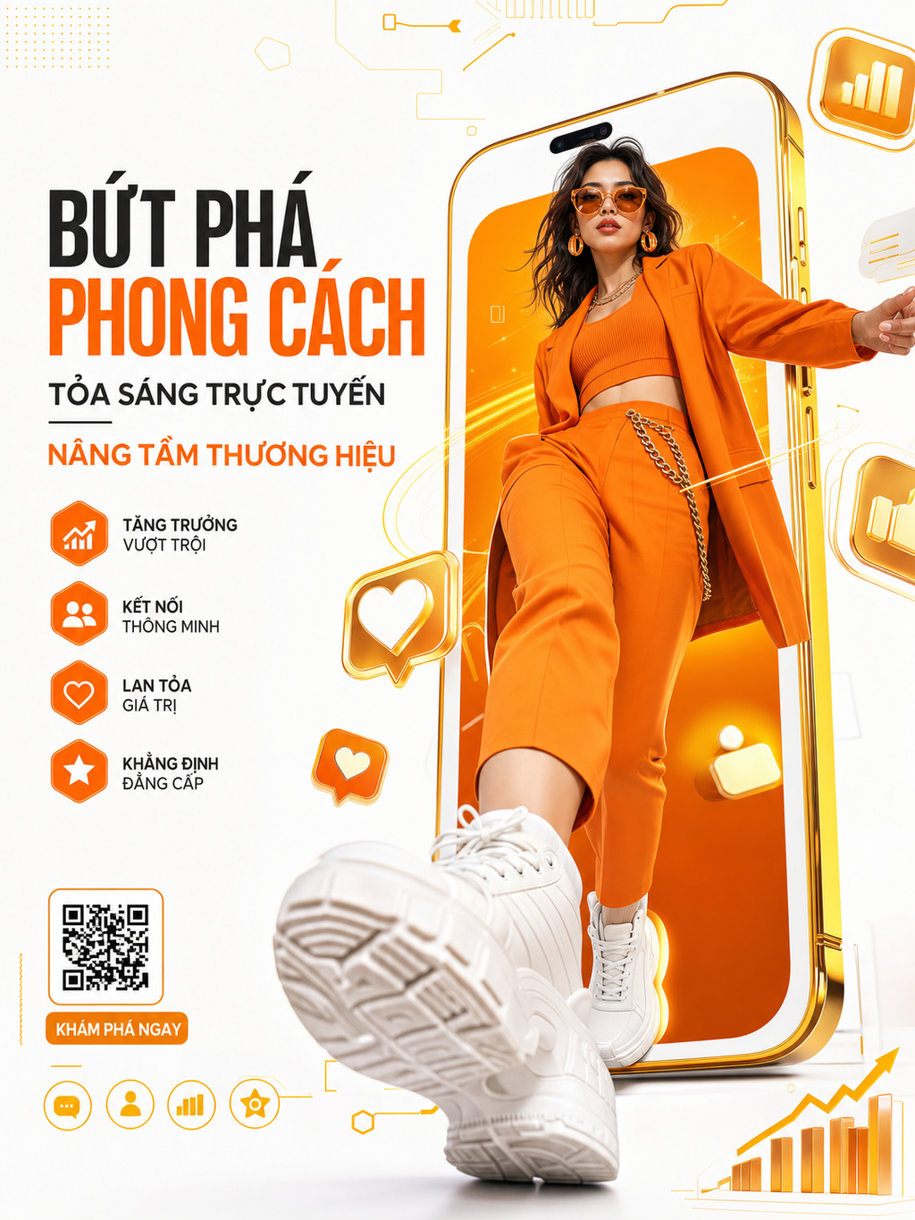 Áp phích thương mại sang trọng, năng động, phong c...