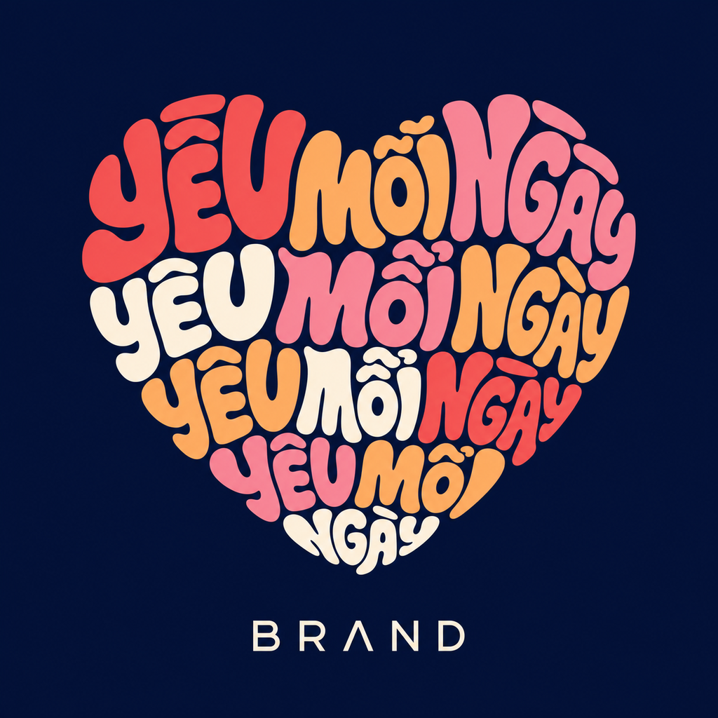 Minh họa typography thương hiệu