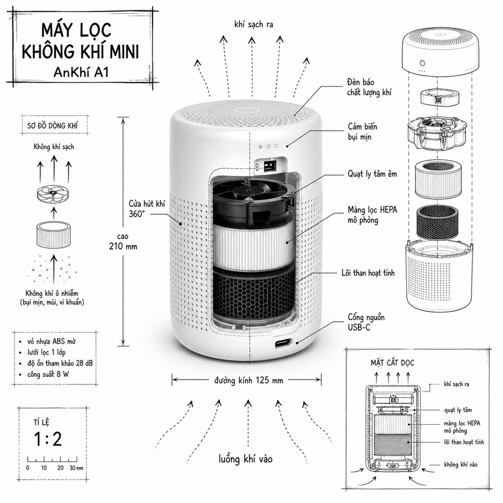 Infographic kỹ thuật sản phẩm