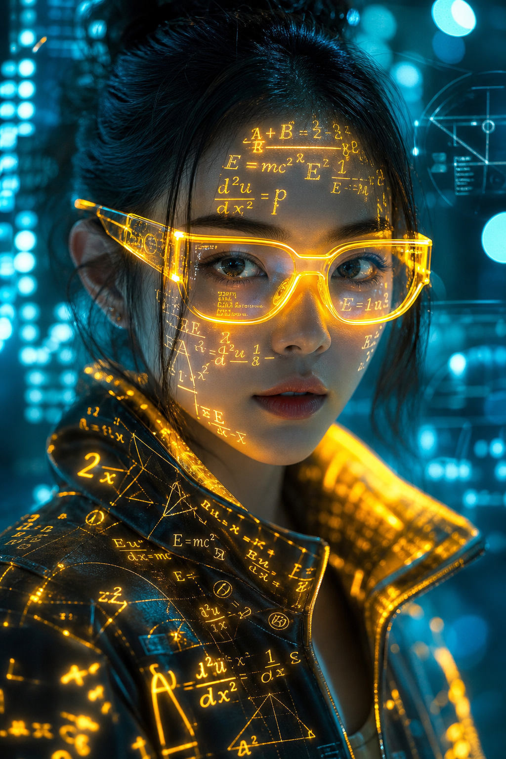 Chân dung sci-fi neon của phụ nữ Việt