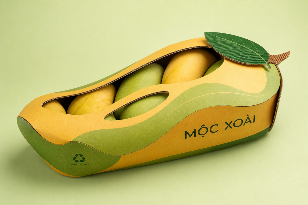Bao bì xoài Mộc Xoài thân thiện môi trường