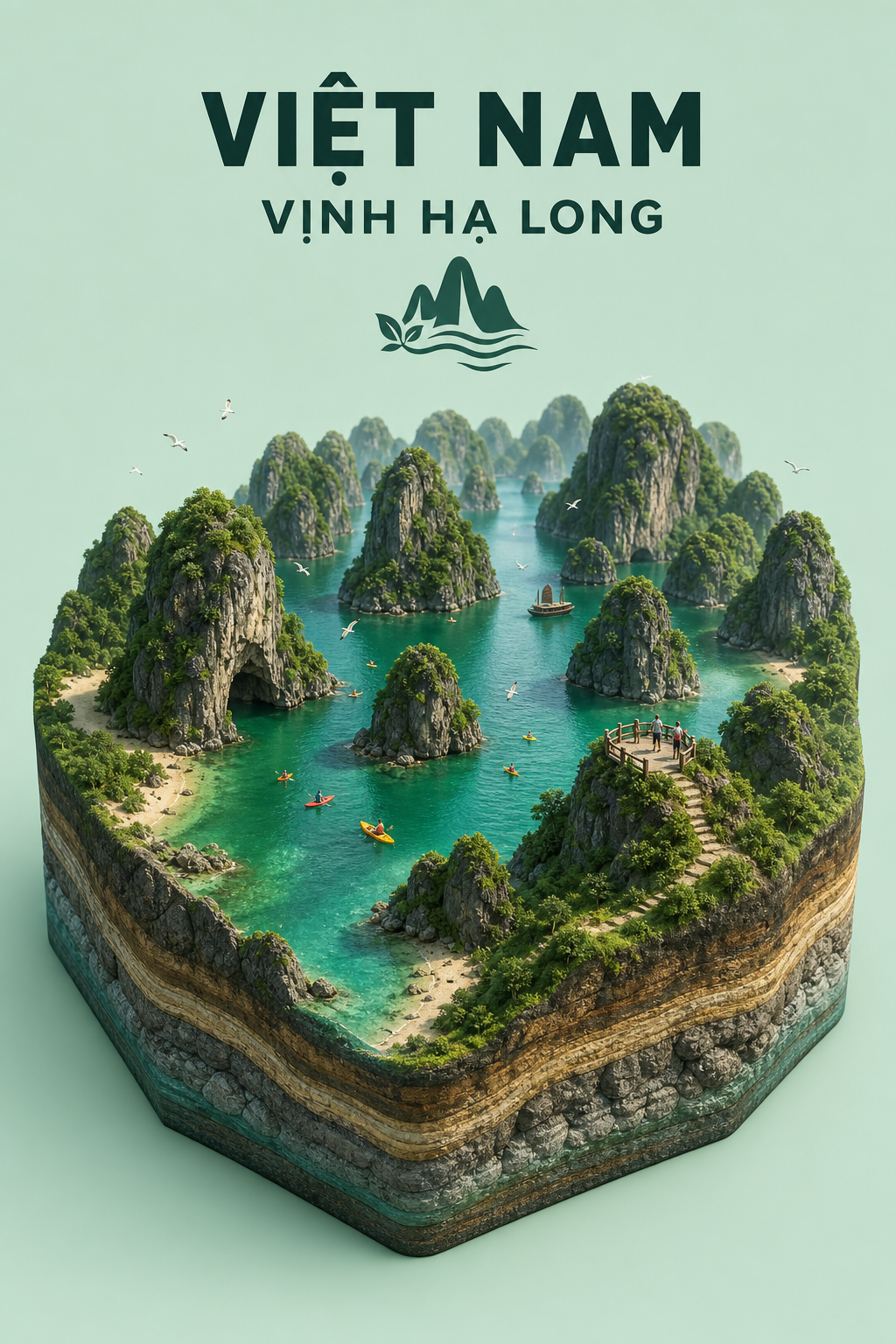 Diorama 3D Vịnh Hạ Long