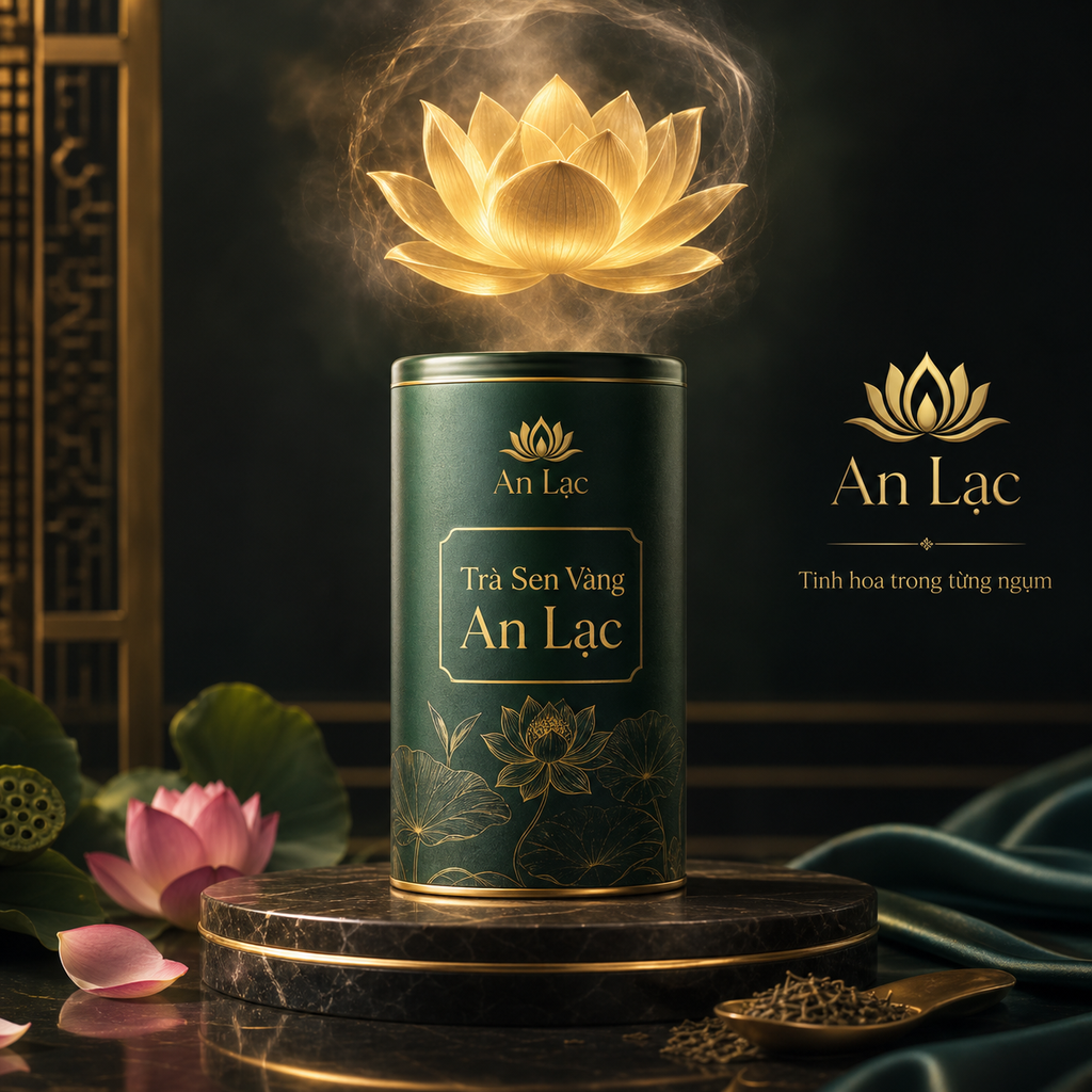 Quảng cáo trà sen vàng An Lạc