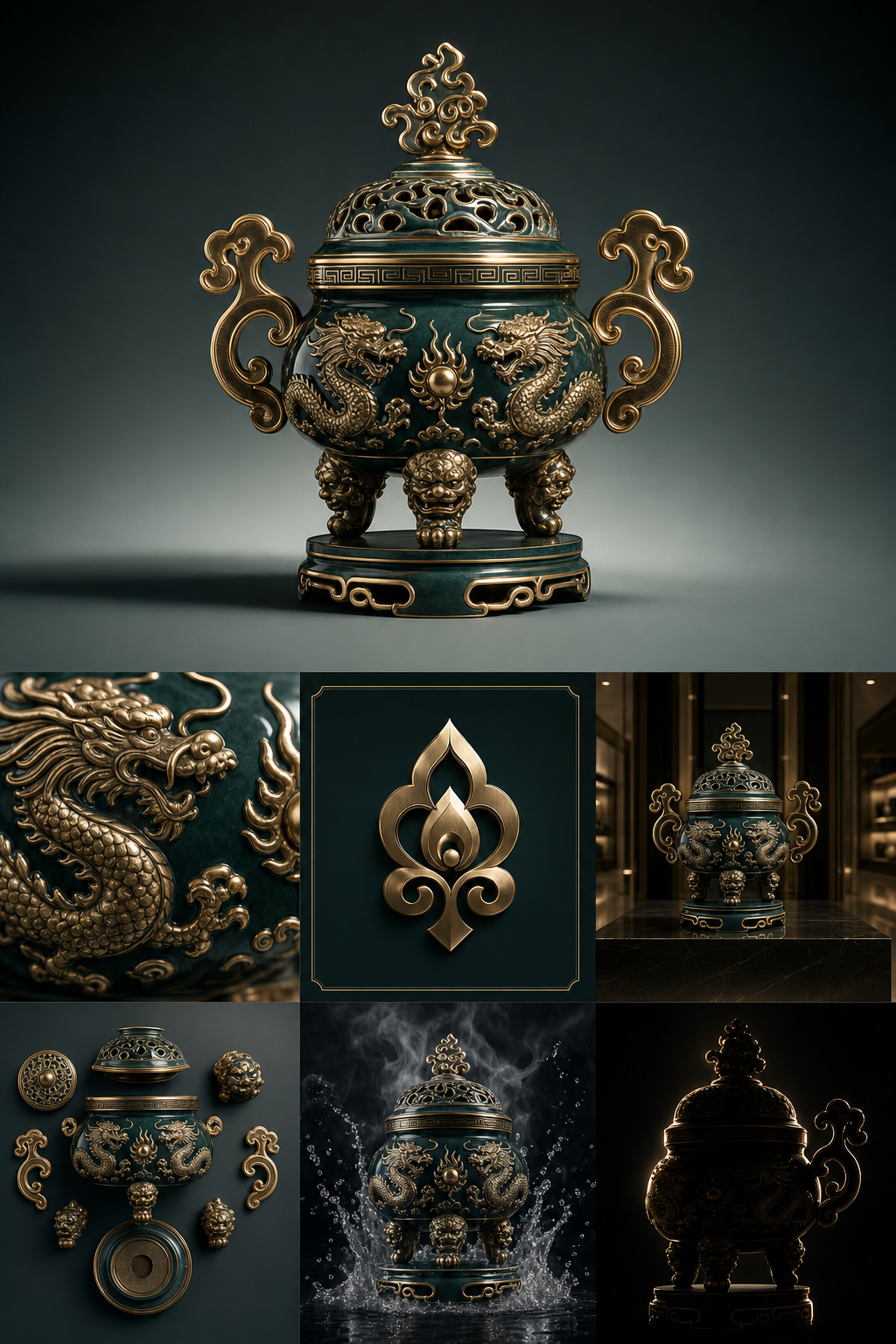 Bộ khung studio editorial cho sản phẩm cao cấp