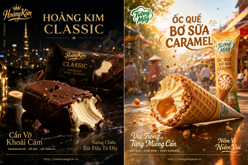 Poster quảng cáo kem cao cấp