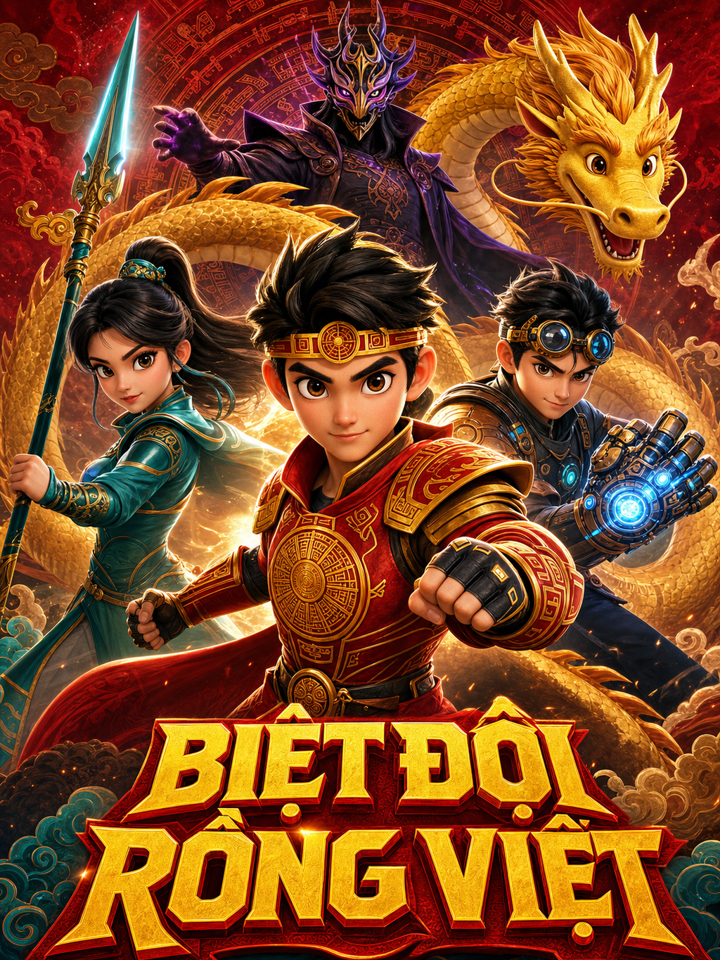 Poster 3D Biệt Đội Rồng Việt