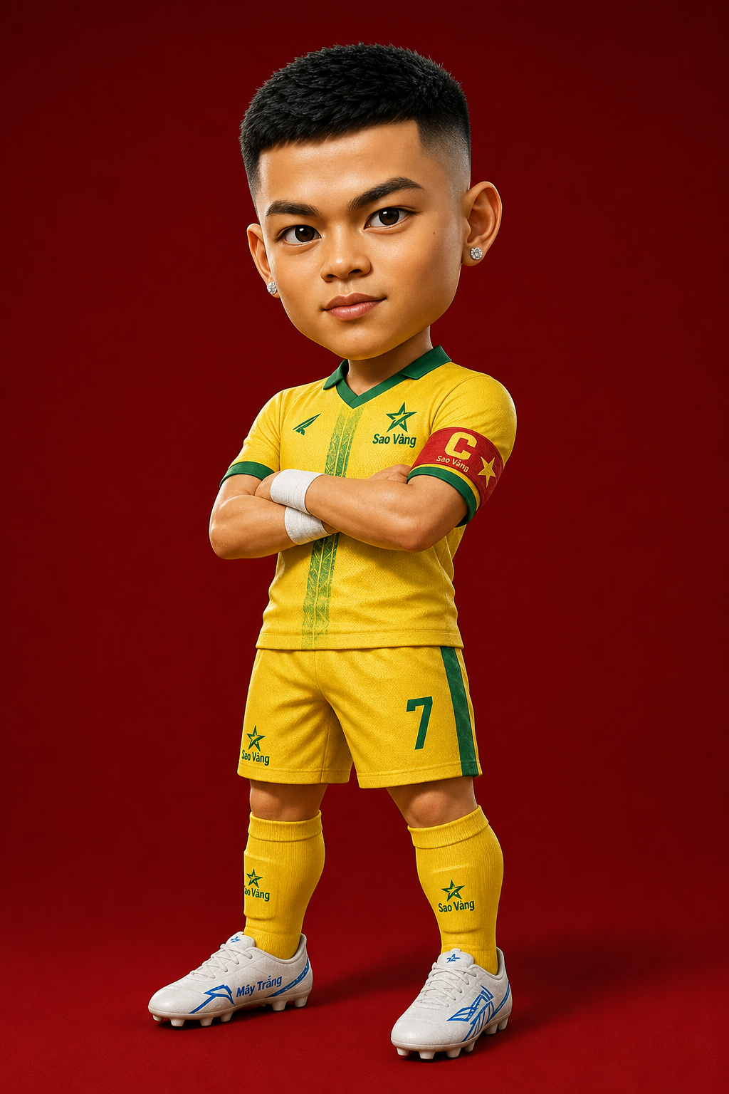 Tượng chibi cầu thủ bóng đá Việt Nam