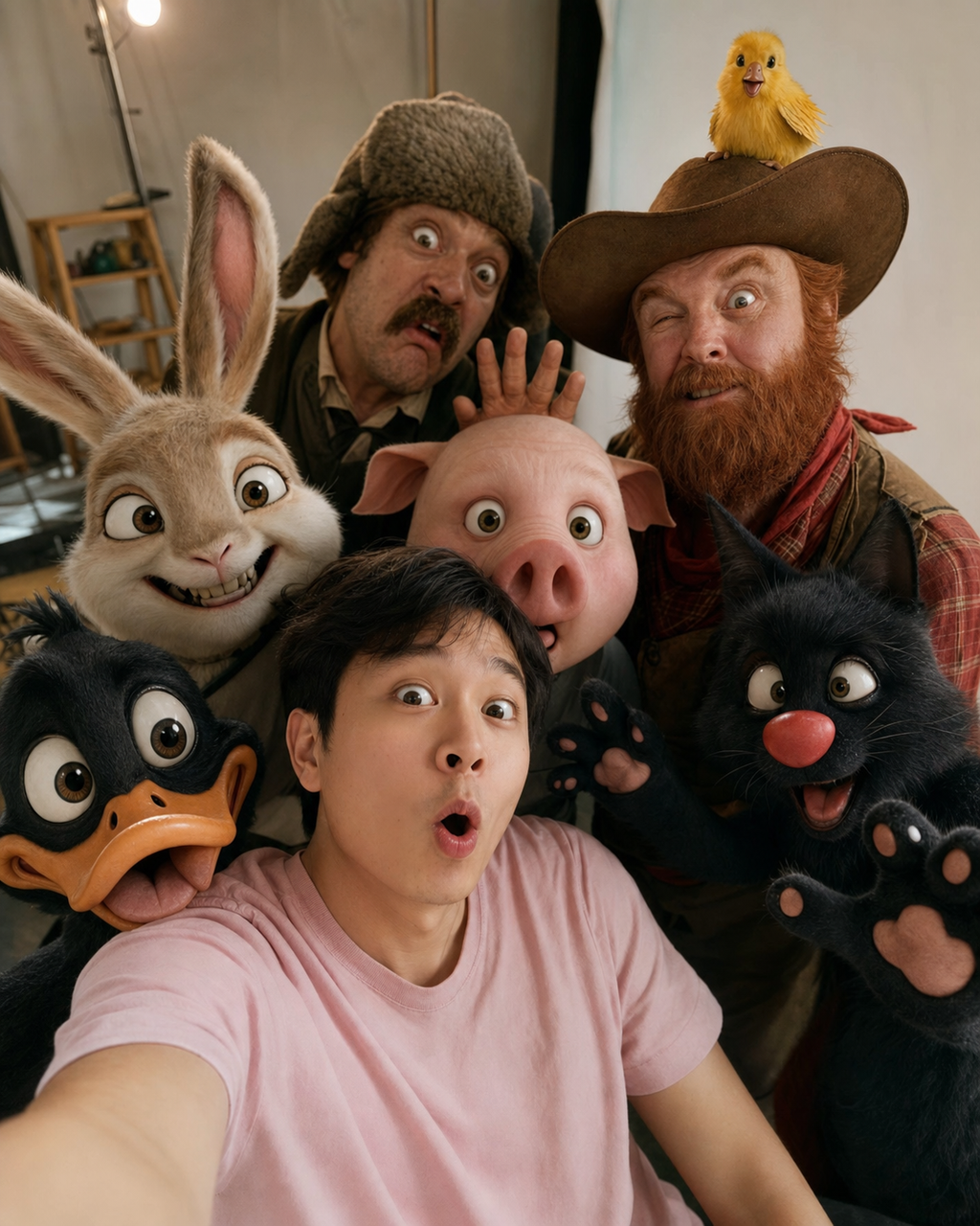 Selfie studio cùng các nhân vật vui nhộn