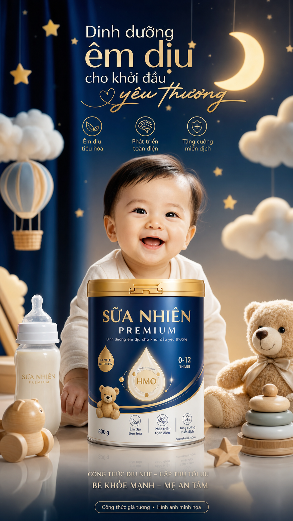 Poster quảng cáo sữa công thức cao cấp