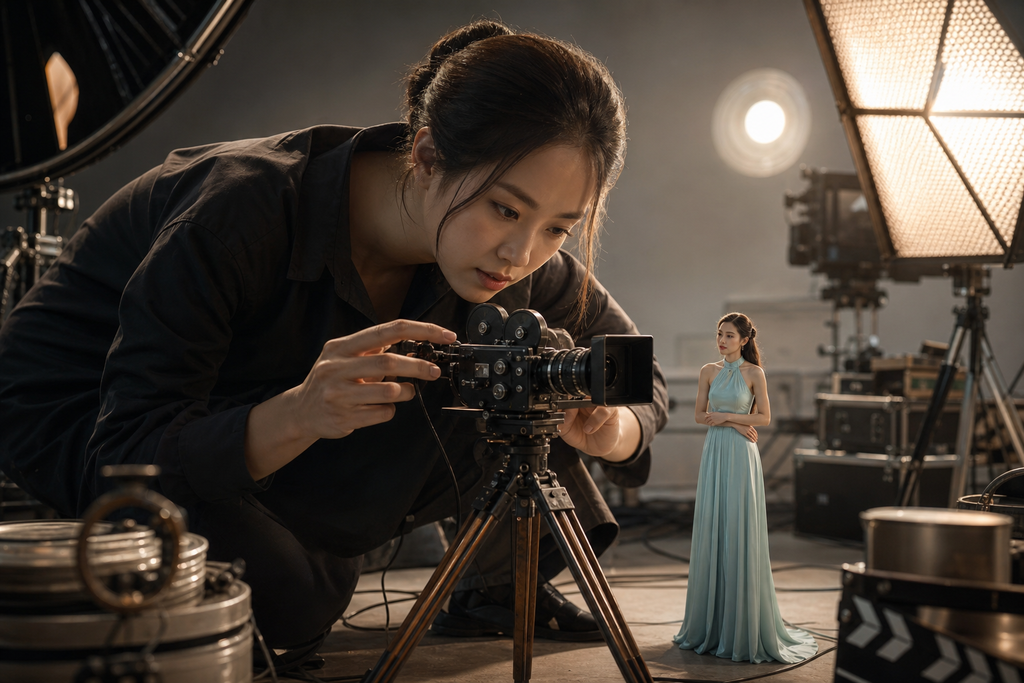 Nữ đạo diễn khổng lồ trong studio điện ảnh