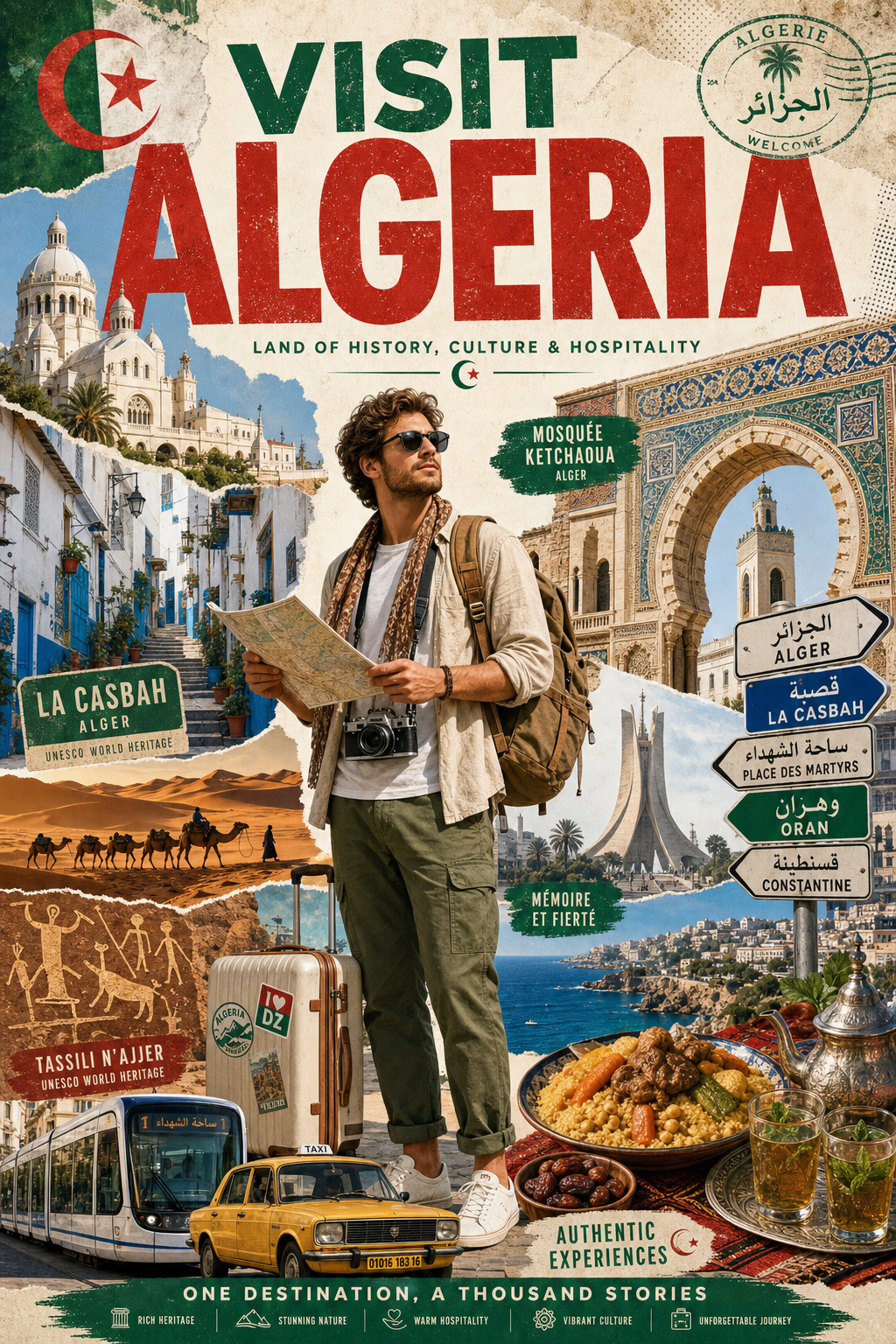 Poster du lịch Visit Algeria