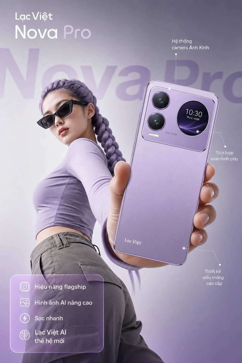 Quảng cáo smartphone Lạc Việt Nova Pro