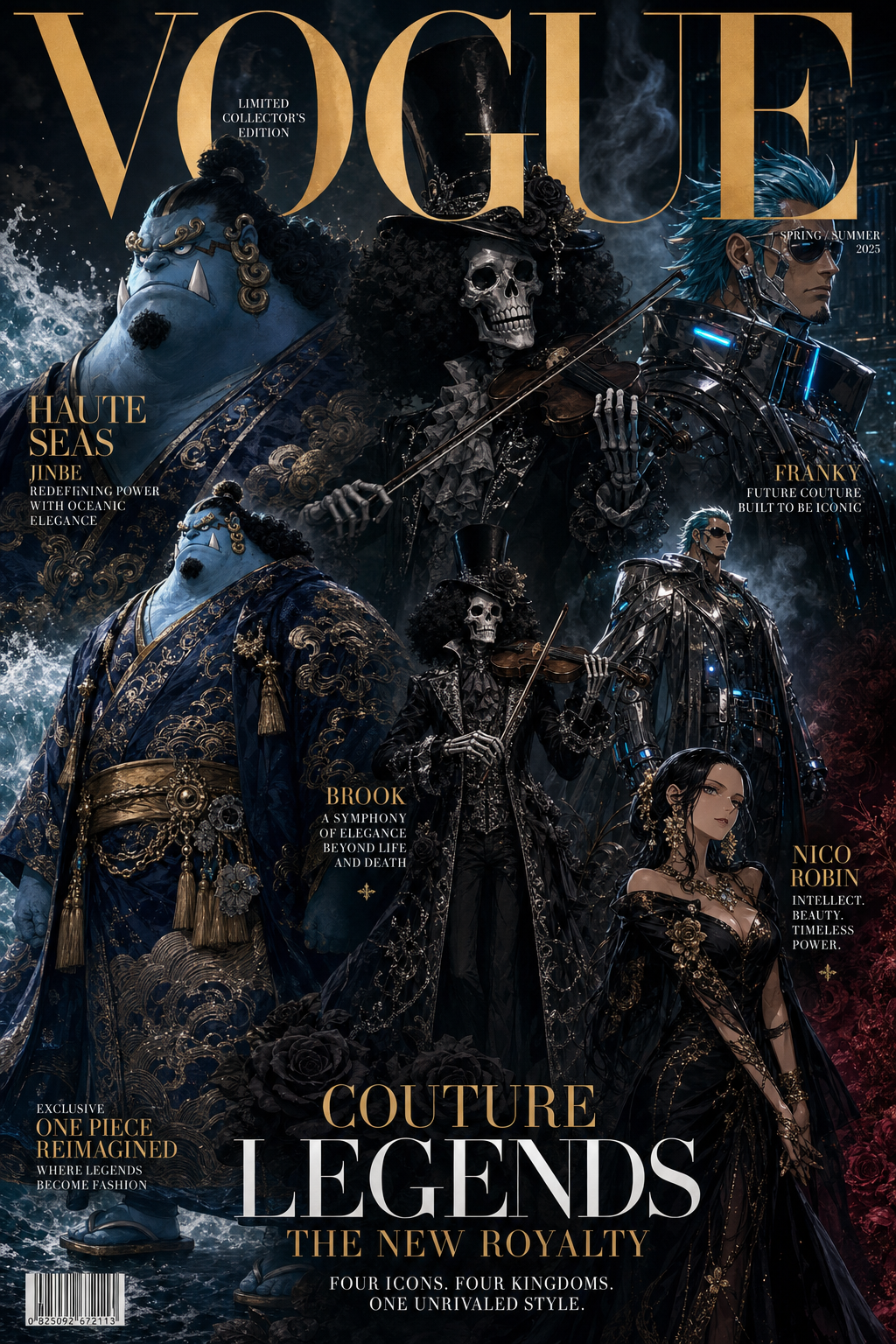 Bìa tạp chí anime couture huyền thoại