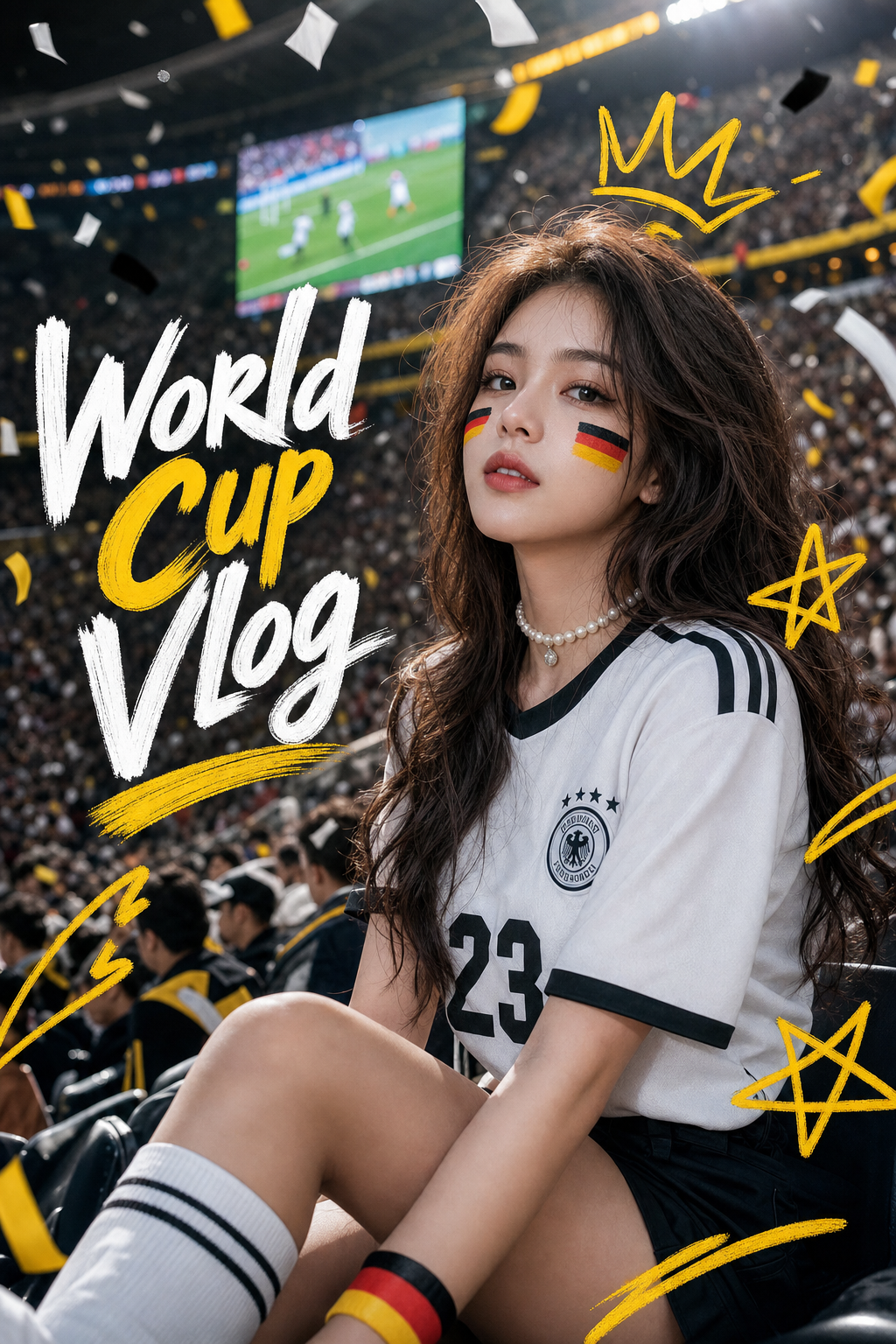 Poster cổ động viên World Cup Vlog