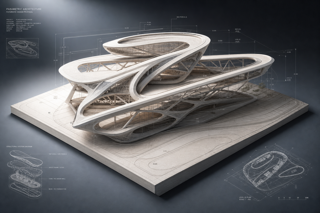 Thiết kế tham số với mô hình kiến trúc isometric