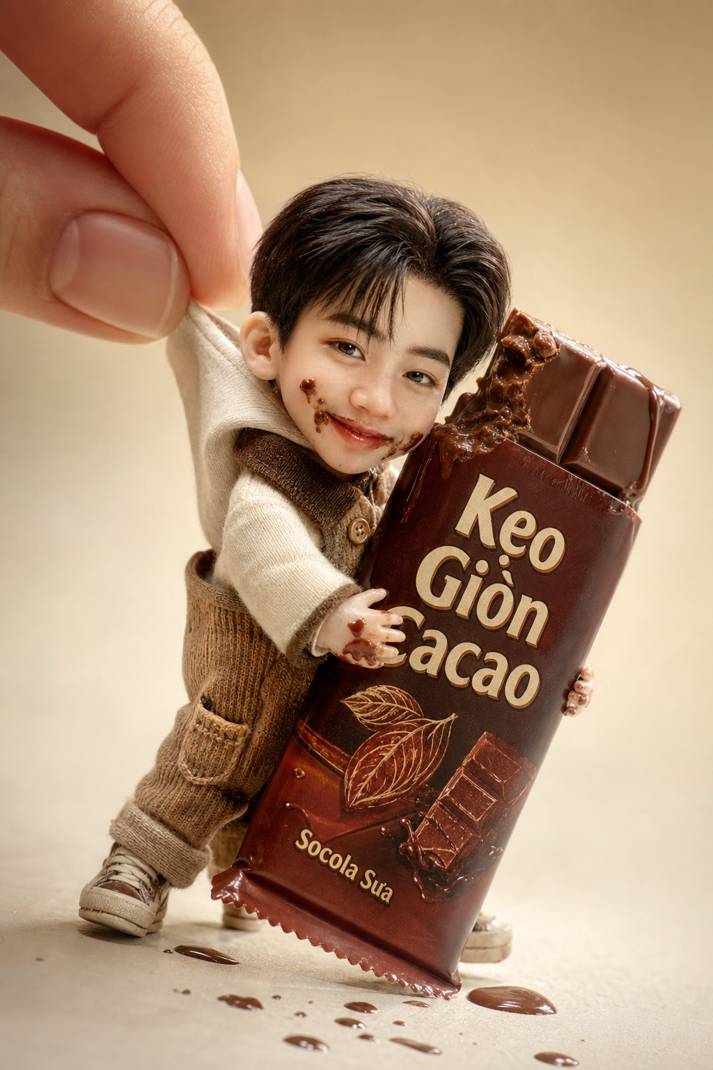Búp bê ôm socola khổng lồ