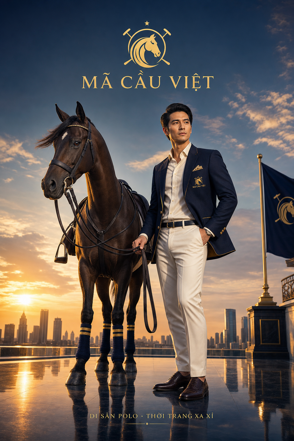 Poster thời trang polo Mã Cầu Việt