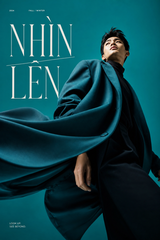 Editorial thời trang xanh teal