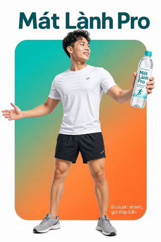 Quảng cáo nước thể thao Mát Lành Pro