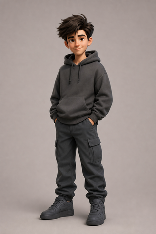 Nhân vật streetwear 3D từ ảnh tham chiếu