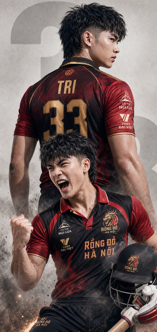 Poster vận động viên cricket Việt Nam điện ảnh