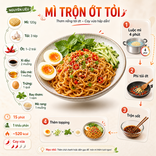Infographic công thức mì hiện đại