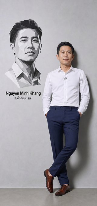 Chân dung kiến trúc sư trong studio