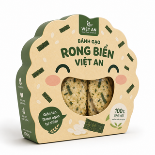 Bao bì bánh gạo rong biển vui nhộn