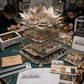 Diorama kiến trúc Nhà hát Hoa Sen
