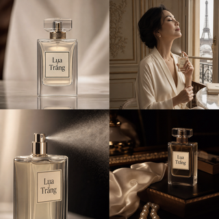 Lưới quảng cáo nước hoa Lụa Trắng