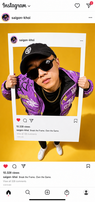 Chân dung phá khung Instagram