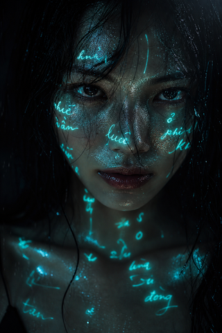 Chân dung noir dưới ánh chữ neon