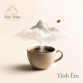 Poster quảng cáo cà phê Mây Sớm
