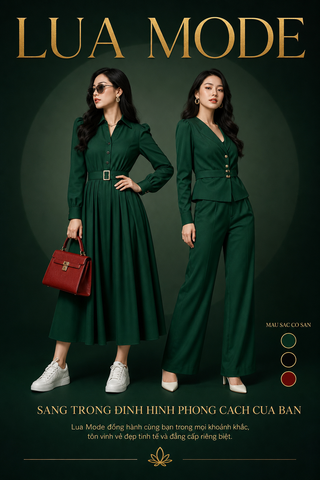 Poster quảng cáo thời trang LUA MODE