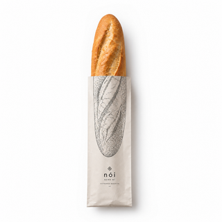 Bánh mì trong bao bì tối giản