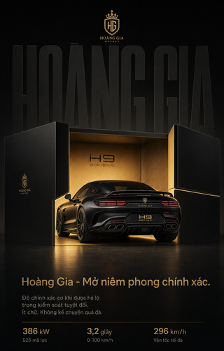 Poster xe thể thao Hoàng Gia H9