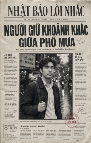Trang nhất báo cổ điển chân dung Việt