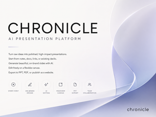 Bìa thuyết trình Chronicle cao cấp