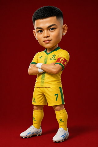 Tượng chibi cầu thủ bóng đá Việt Nam