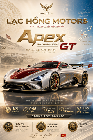 Poster xe Lạc Hồng Apex GT cao cấp