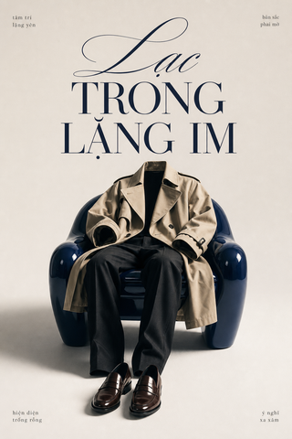 Poster thời trang lạc trong lặng im