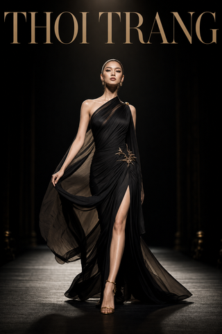 Bìa tạp chí runway thời trang cao cấp