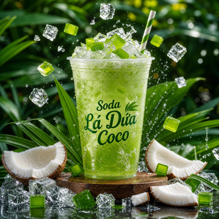 Quảng cáo soda lá dứa coco nhiệt đới