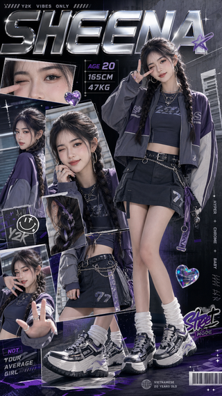 Poster hồ sơ thời trang Sheena