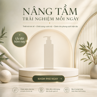 Quảng cáo mỹ phẩm phong cách tối giản sang trọng