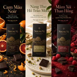 Quảng cáo chocolate đen Nhung Vị phong cách xa xỉ