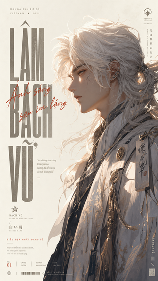 Poster anime thời trang Lâm Bạch Vũ