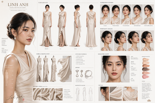 Thiết kế nhân vật nữ chính điện ảnh cao cấp