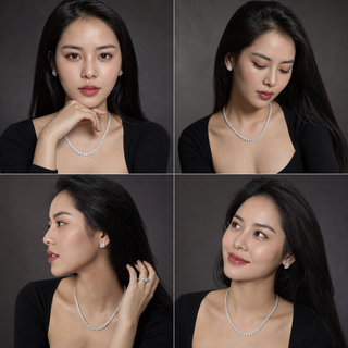 Chân dung phụ nữ Việt Nam với trang sức kim cương
