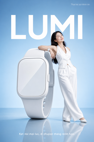 Quảng cáo smartwatch LUMI tối giản